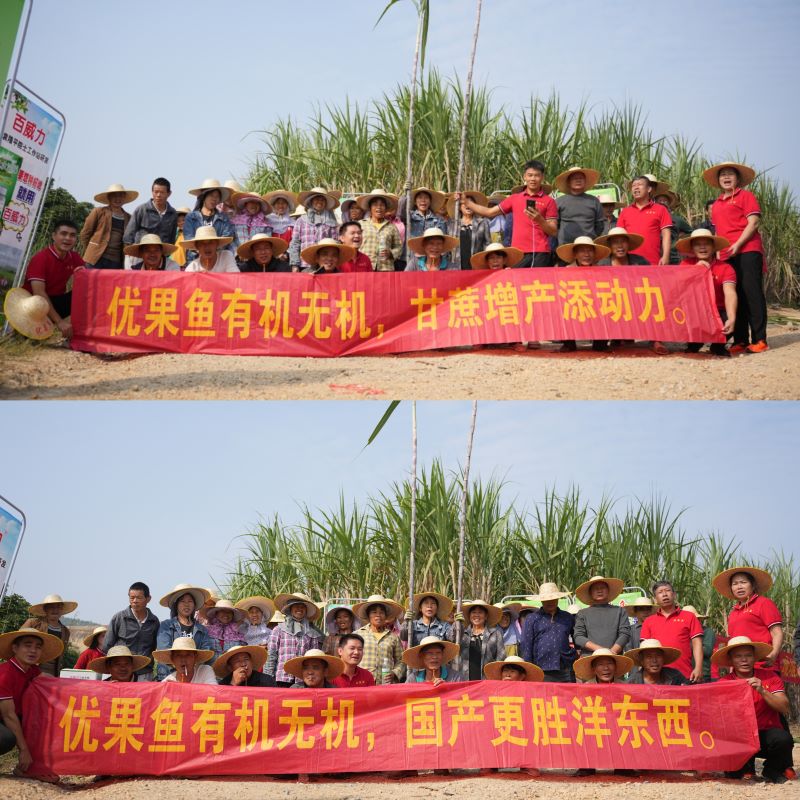 优果鱼技术员与农户合影